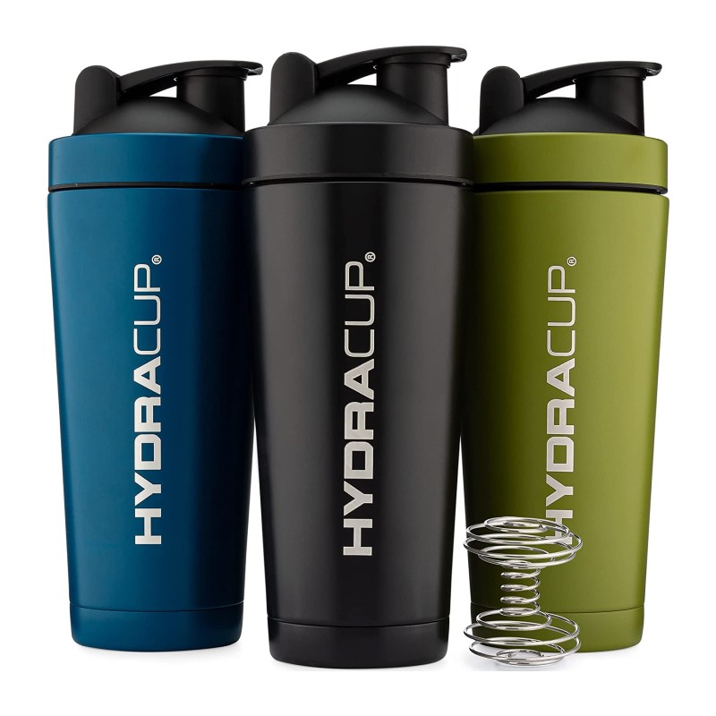 DUAL SHAKER  » 24 oz Insulated Stainless Steel Shaker Bottle-Rugged